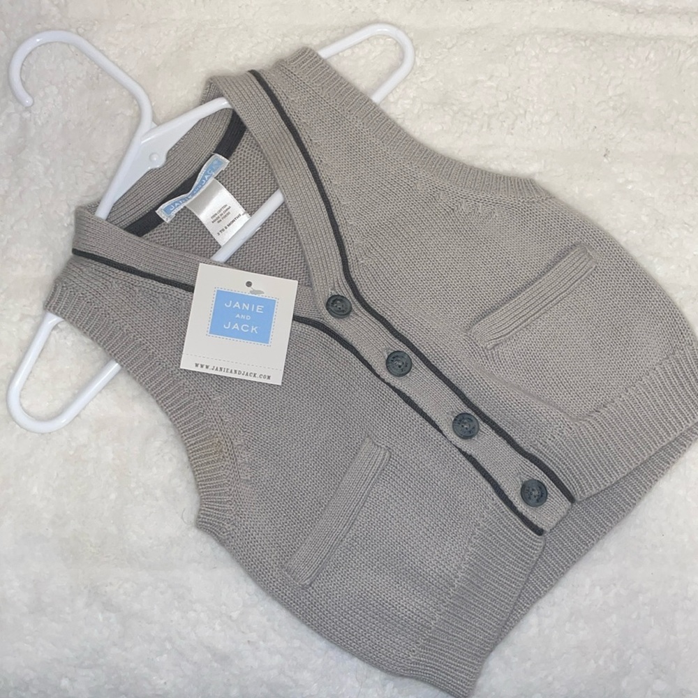 Baby boy grey vest